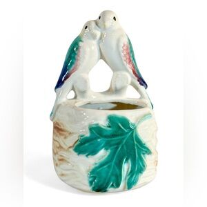Vintage 1950s Morton Pottery Wall-pocket Planter/vase Lovebirds